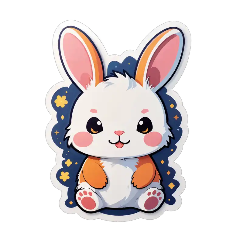一只可爱的兔子 sticker
