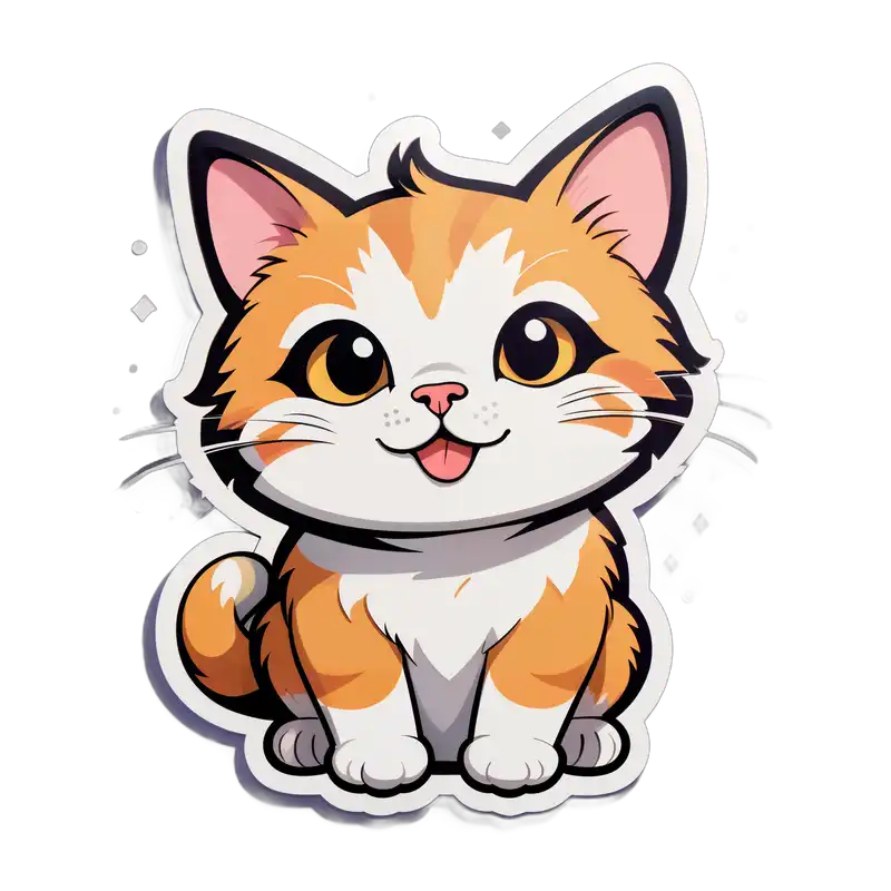 一只可爱的猫 sticker