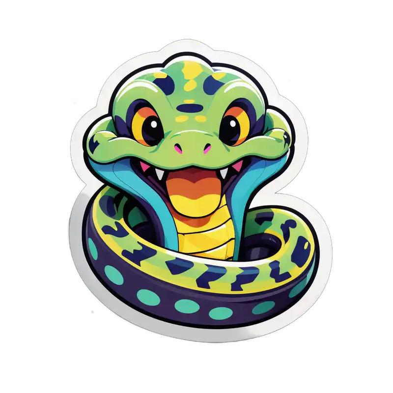 可爱的蛇 sticker